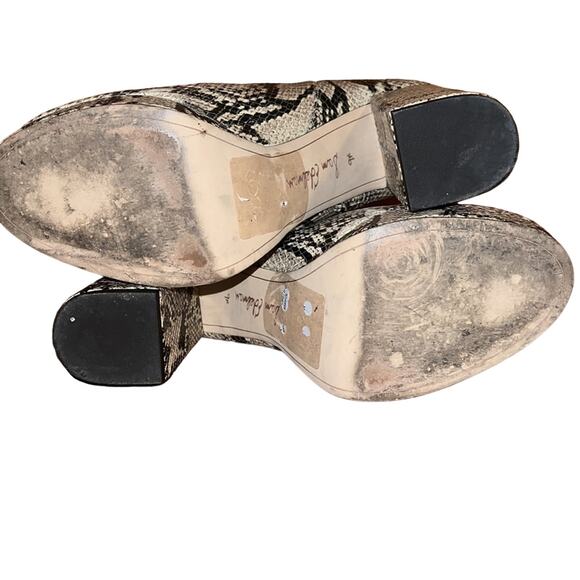 Sam Edelman Abella Platform Chelsea Boots Reptile Embossed Size 9.5M Used - Picture 6 of 8